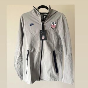 Nike Silver USMNT Tech Pack Full-Zip Hoodie NWT